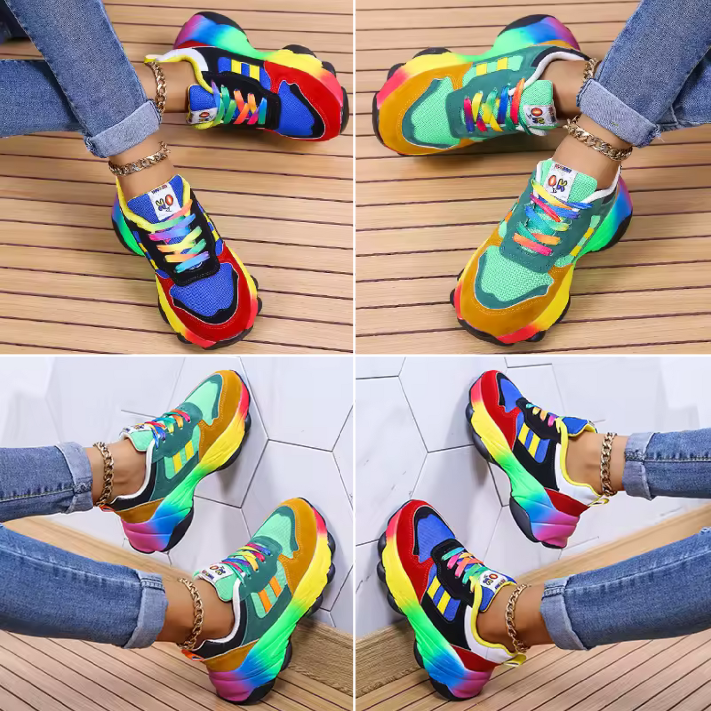 Pierrette | Vibrant Orthopedic Sneakers