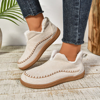 Reese2™ | Warm Fur Lined Slip-On Ankle Boots with Anti-slip Thick Sole