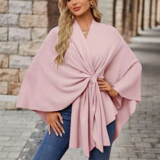 Ines™ | Elegant Draped Poncho