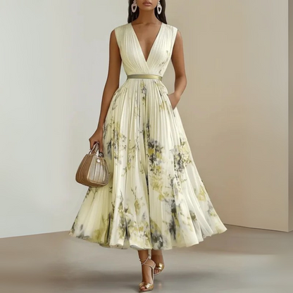 Solange | Flowy Sleeveless Summer Maxi Dress