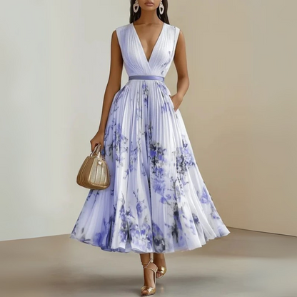Solange | Flowy Sleeveless Summer Maxi Dress