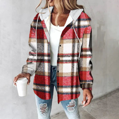 Mared™ | Checkered Lined Cardigan Women