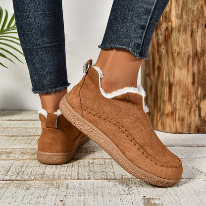 Reese2™ | Warm Fur Lined Slip-On Ankle Boots with Anti-slip Thick Sole