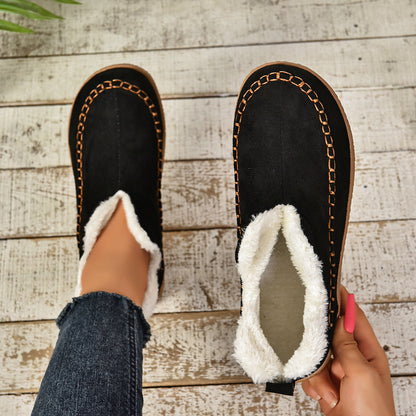 Reese2™ | Warm Fur Lined Slip-On Ankle Boots with Anti-slip Thick Sole