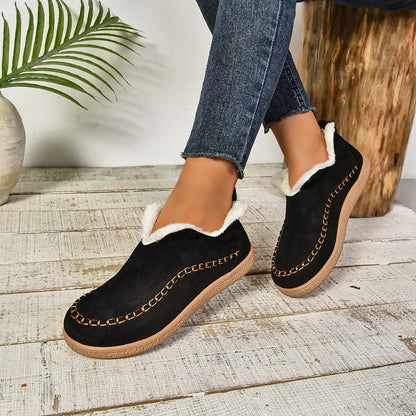 Reese2™ | Warm Fur Lined Slip-On Ankle Boots with Anti-slip Thick Sole