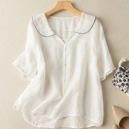 Wilhelmine | Vintage Blouse with Button Detail