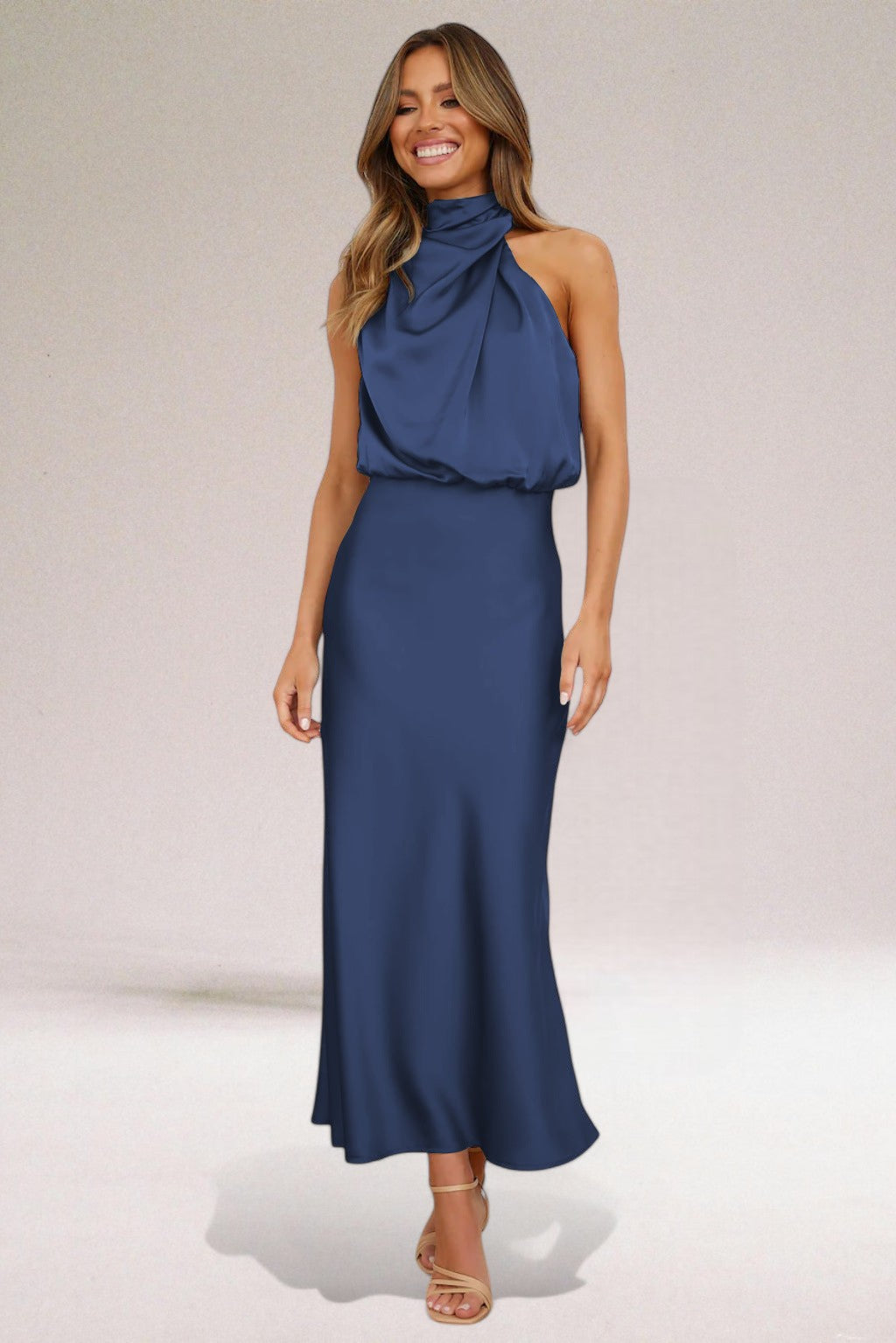 Quinn | Elegant Halter Neck Dress