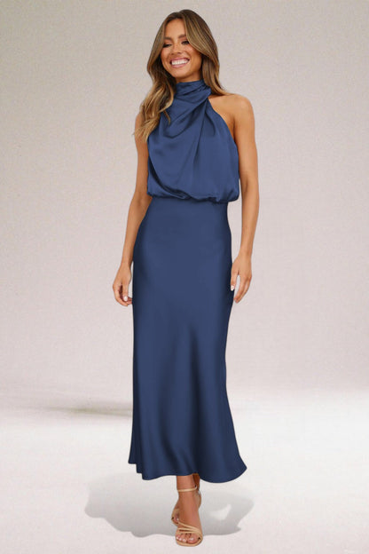 Quinn | Elegant Halter Neck Dress