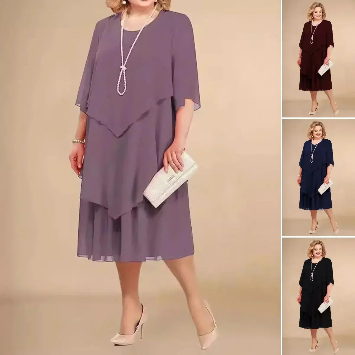 Seraphina | Elegant Chiffon Dress