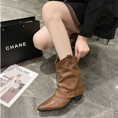 Wilhelmina | Studded Western Boots