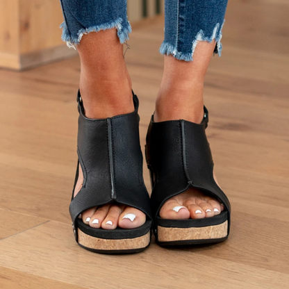 Madison | Suede Wedge Sandals