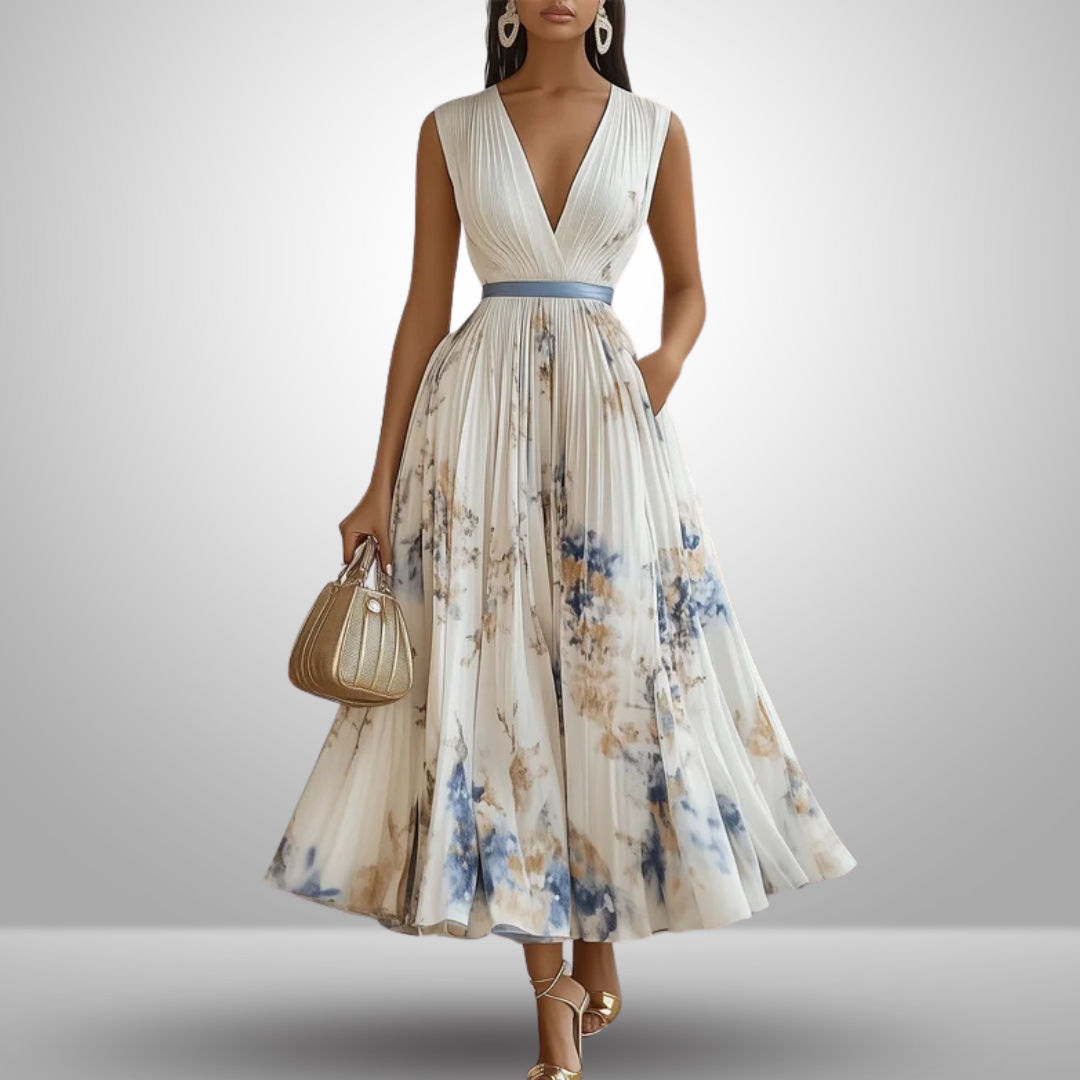 Solange | Flowy Sleeveless Summer Maxi Dress