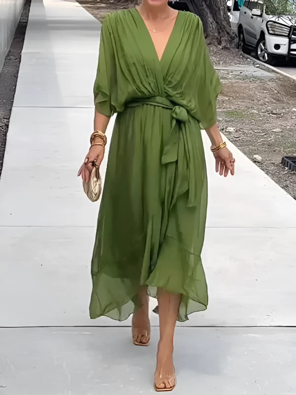 Fleurette | Timeless Wrap Midi Dress