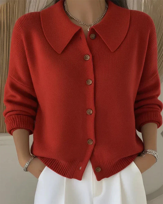 Sharnie2™ | Button Collar Cardigan
