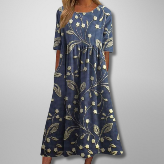 Katrina | Relaxed Floral Midi Dress