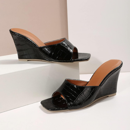 Andromeda | Women's Leather Wedge Cushioned Shoes