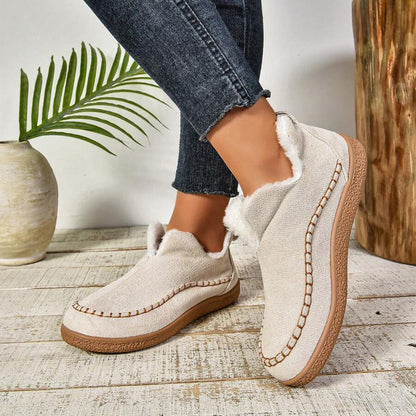 Reese2™ | Warm Fur Lined Slip-On Ankle Boots with Anti-slip Thick Sole