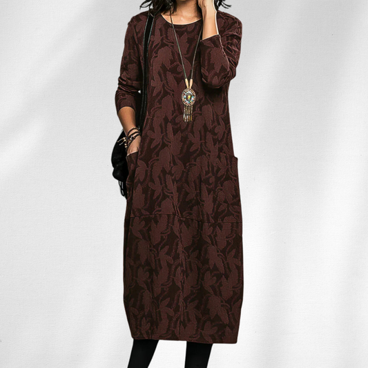 Meadow | Elegant Crewneck Winter Dress