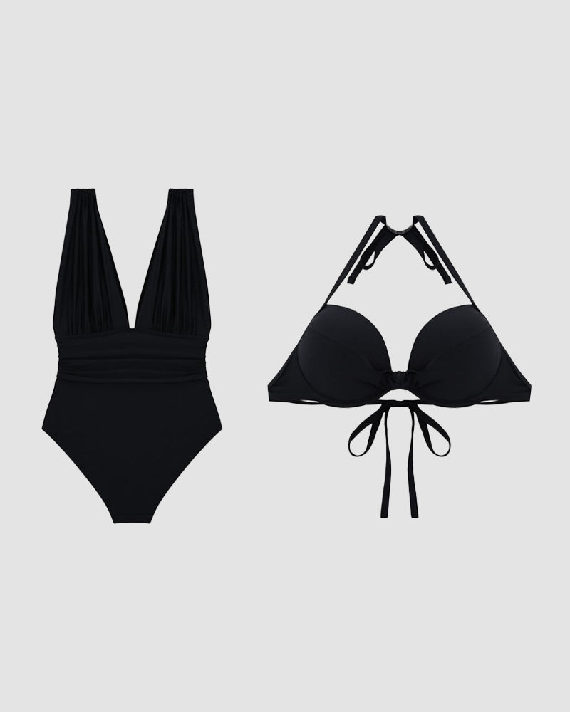 Allison | Women's Tummy Control V-Neck Swimsuit