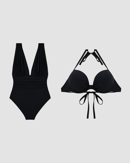 Allison | Women's Tummy Control V-Neck Swimsuit