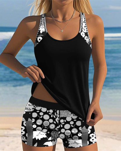 Lily | Two-Piece Swimsuit with Comfortable Fit and Floral Beach Style
