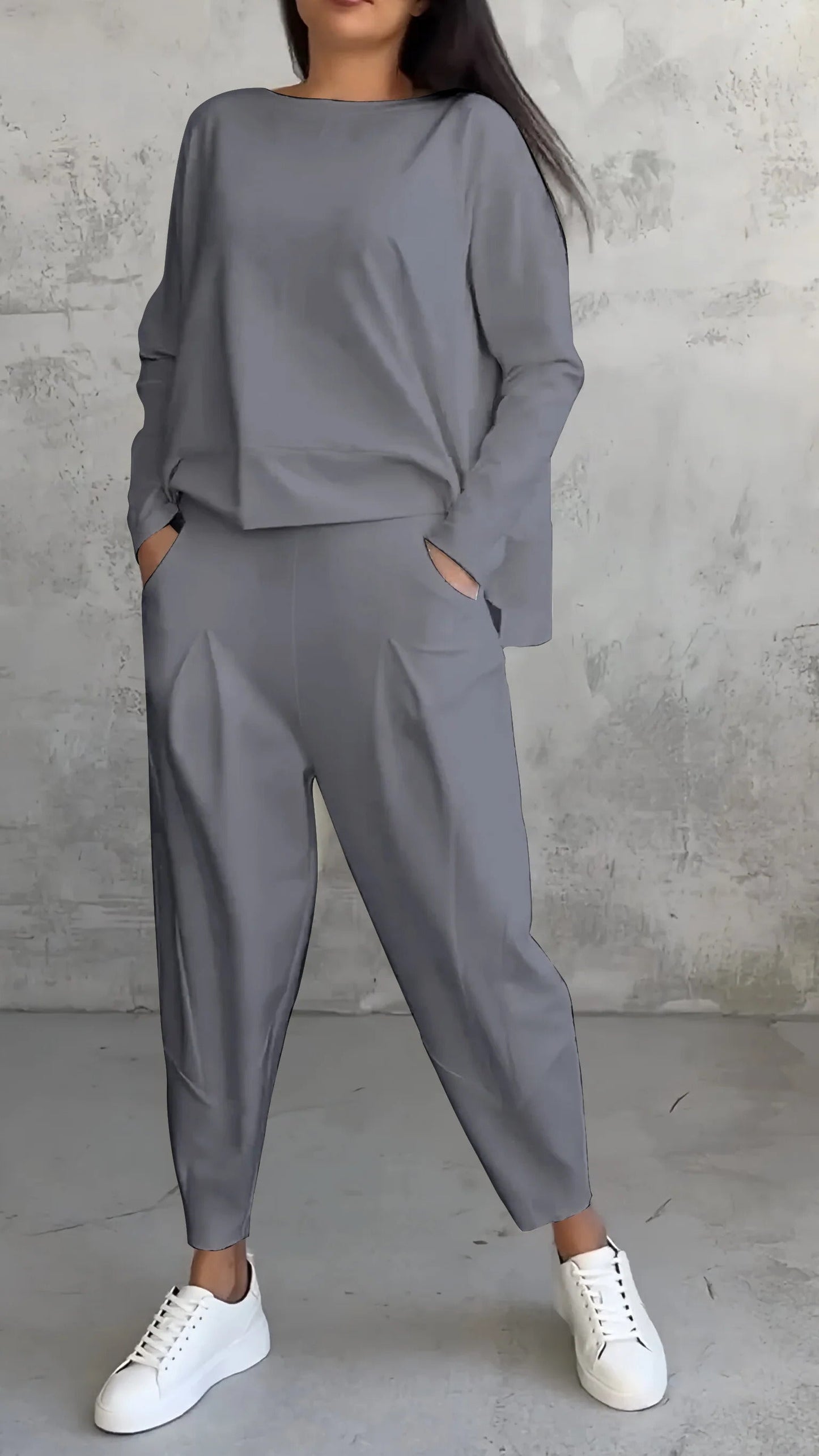 Nora | Women's Lounge Pants & Long Sleeve Top 2 Piece Set