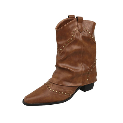 Wilhelmina | Studded Western Boots
