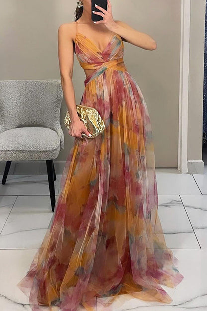 Iris | Beautiful Floral Print Maxi Dress