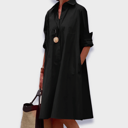Alessandra | Elegant Midi Polo Dress