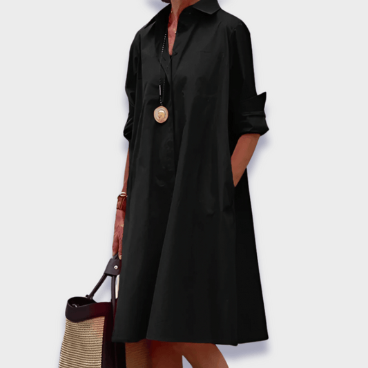Alessandra™ | Elegant Midi Polo Dress