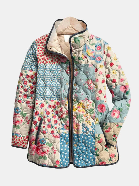 Laurence™ | Charming Floral Quilted Jacket