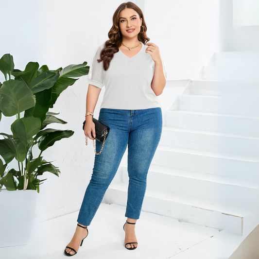 Mackenzie | Elegant V-Neck Top