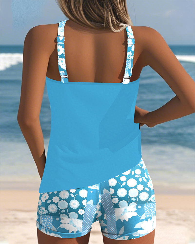 Lily | Two-Piece Swimsuit with Comfortable Fit and Floral Beach Style