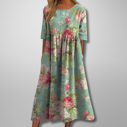 Katrina | Relaxed Floral Midi Dress