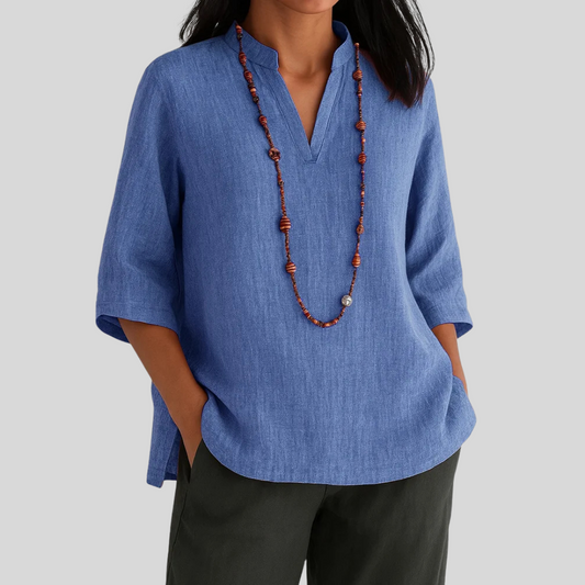 Olive | Blouse with relaxed elegance