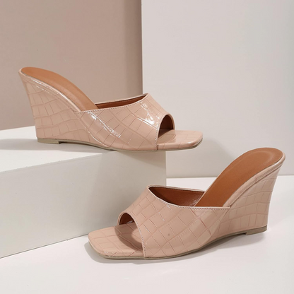Andromeda | Women's Leather Wedge Cushioned Shoes