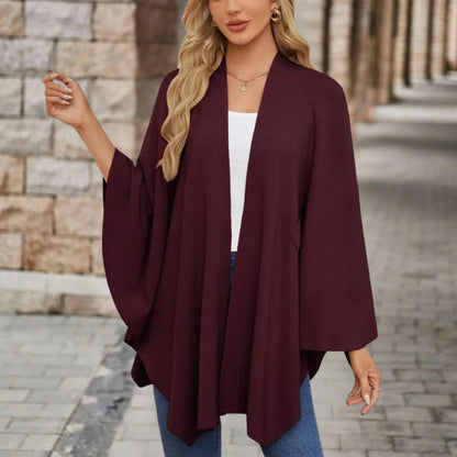 Ines | Elegant Draped Poncho