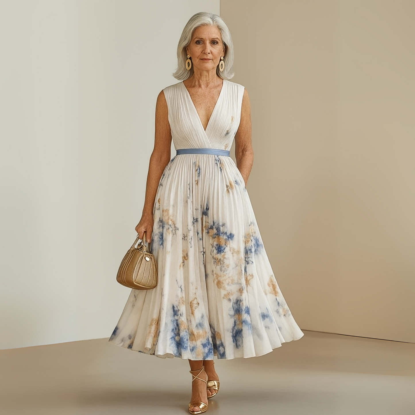 Solange | Flowy Sleeveless Summer Maxi Dress