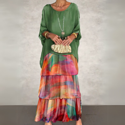 Heledd | Elegant Long Flowing Dress