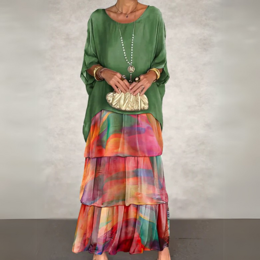 Heledd | Elegant Long Flowing Dress
