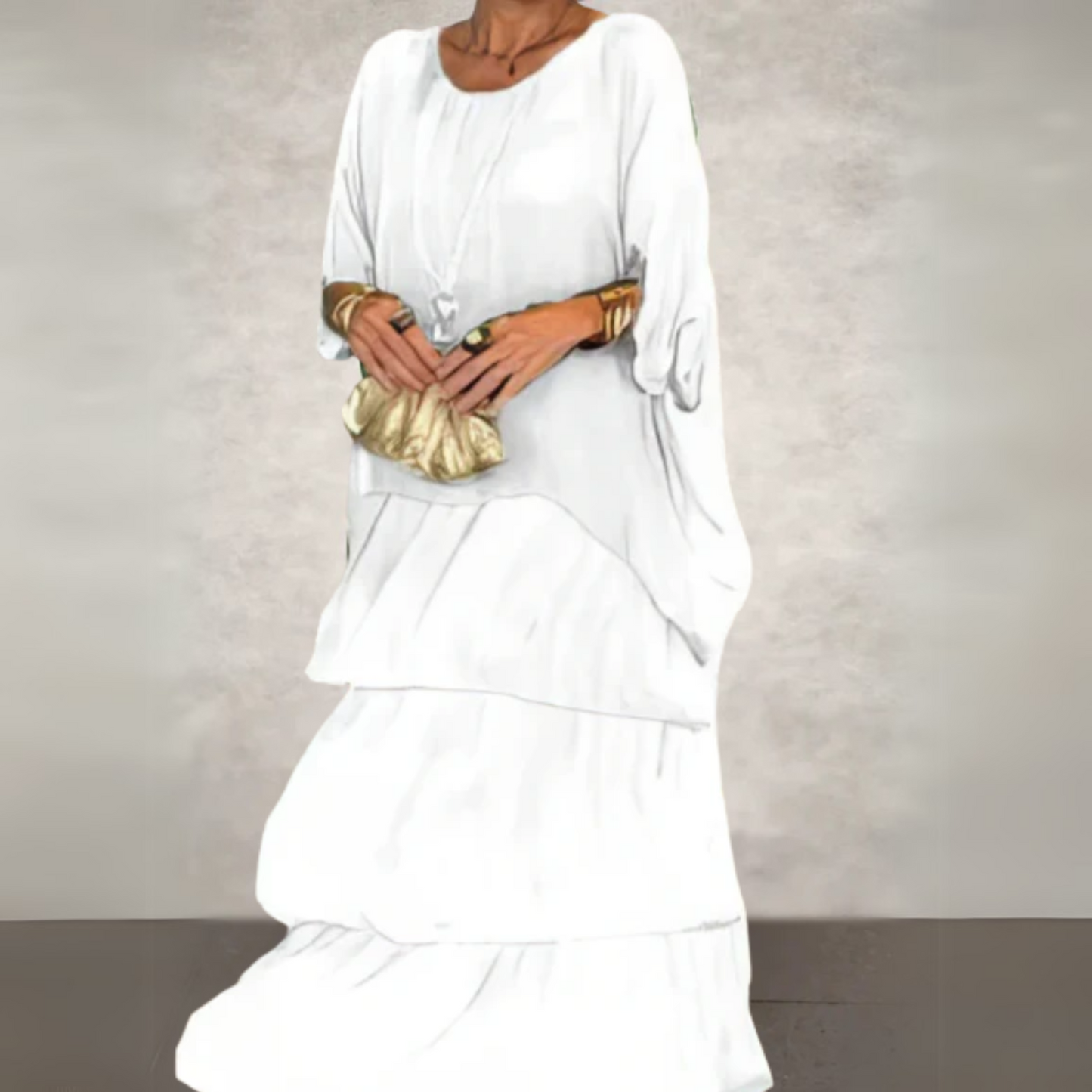 Heledd | Elegant Long Flowing Dress