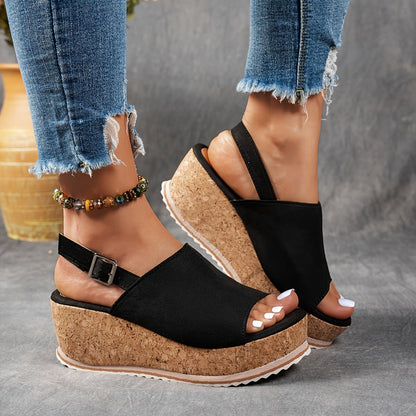 Edna | Women's Platform Adjustable Buckle Sandals