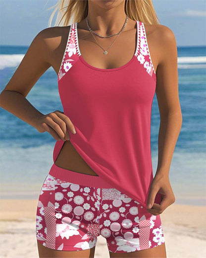 Lily | Two-Piece Swimsuit with Comfortable Fit and Floral Beach Style