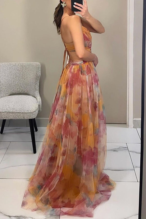 Iris | Beautiful Floral Print Maxi Dress