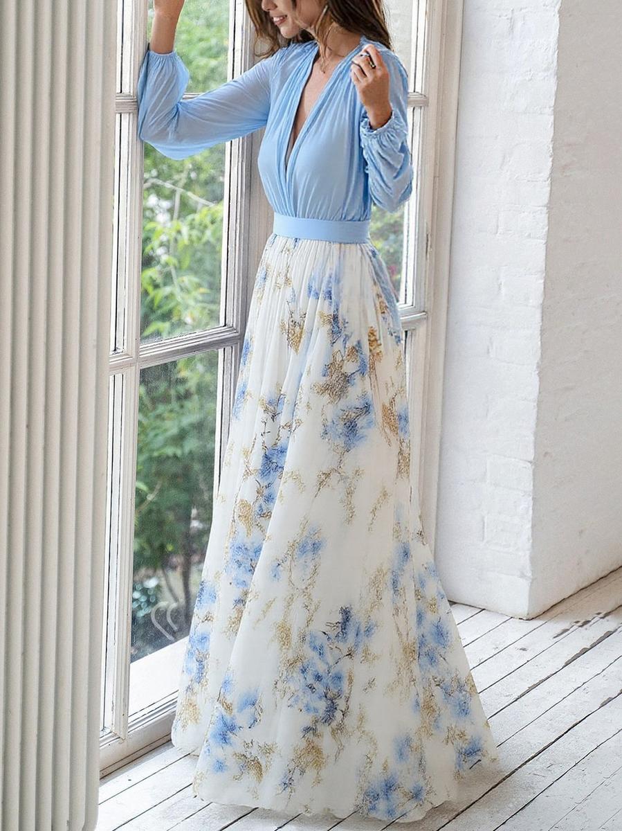 Adele™ | Maxi Dress with Dazzling Floral Print