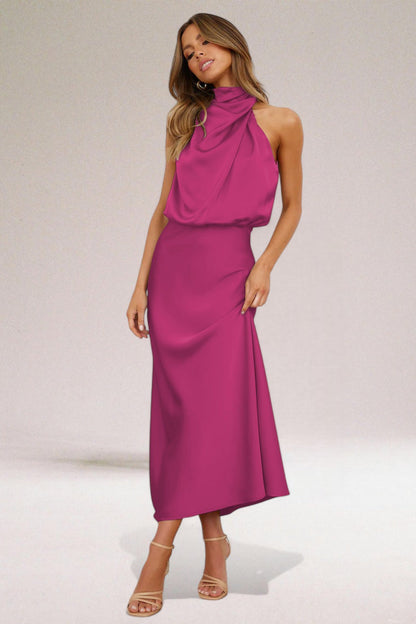 Quinn | Elegant Halter Neck Dress