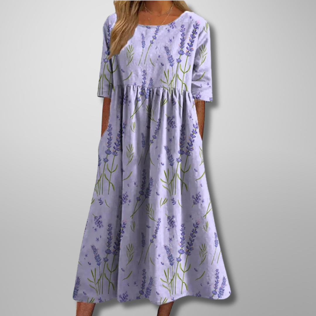 Katrina | Relaxed Floral Midi Dress