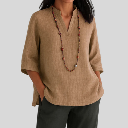 Olive | Blouse with relaxed elegance