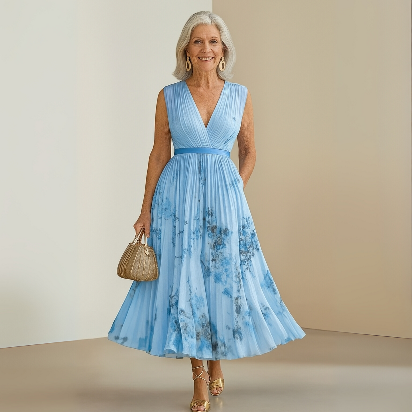Solange | Flowy Sleeveless Summer Maxi Dress