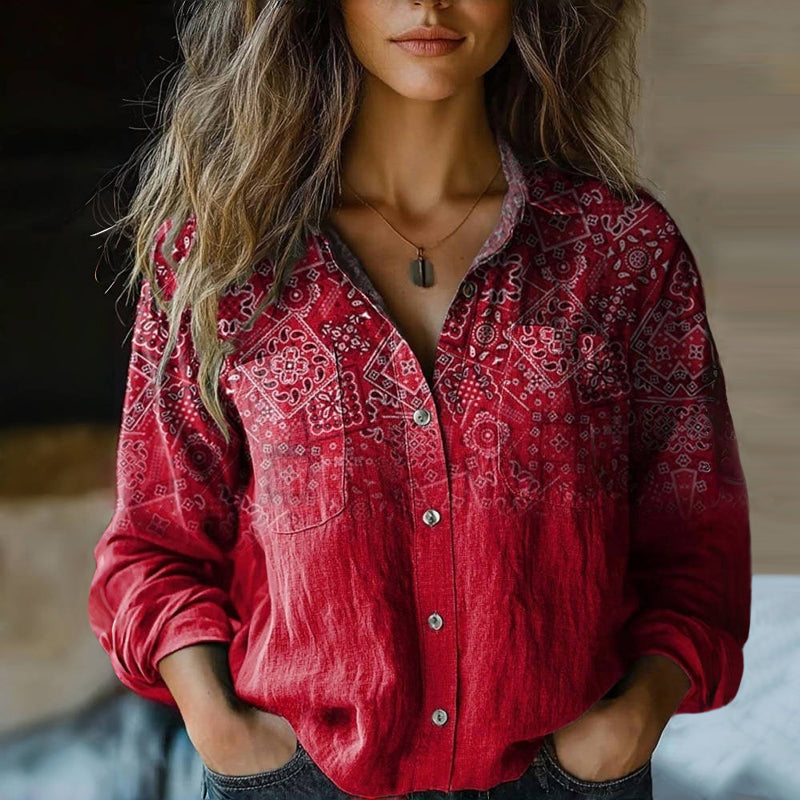 Tarni | Bohemian Pattern Vintage Blouse